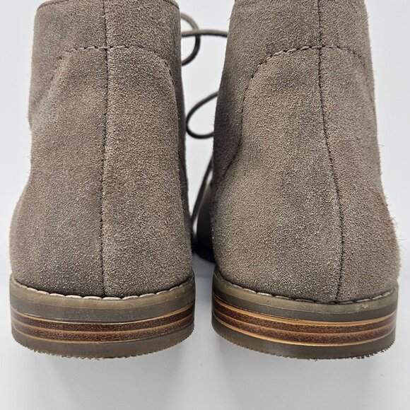 Franco Sarto Beige Suede Lace Up Bootie, Size 8.5M - Picture 6 of 7